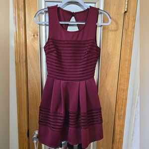 Burgundy dress